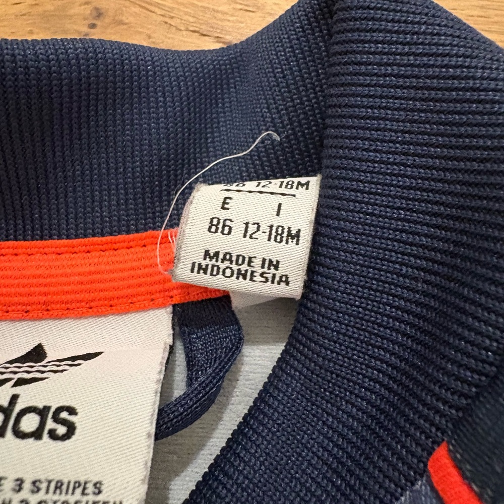 Adidas 12-18 Navy and Orange Tracksuit - Picture 3 of 6